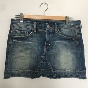 7 for all mankind Denim mini skirt